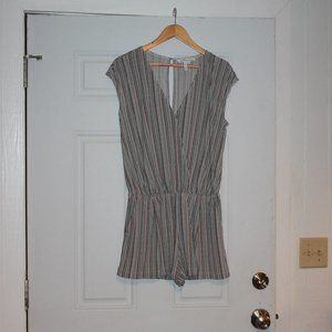 LIMTED TIME SALE: BCBGeneration ROMPER, size m, mulicolor-blue, rust, and cream